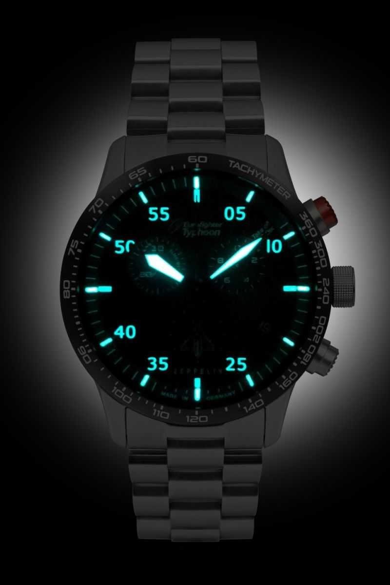 ZEPPELIN Chronograph Eurofighter Typhoon Herrenuhr 7298M-3SET günstig online kaufen