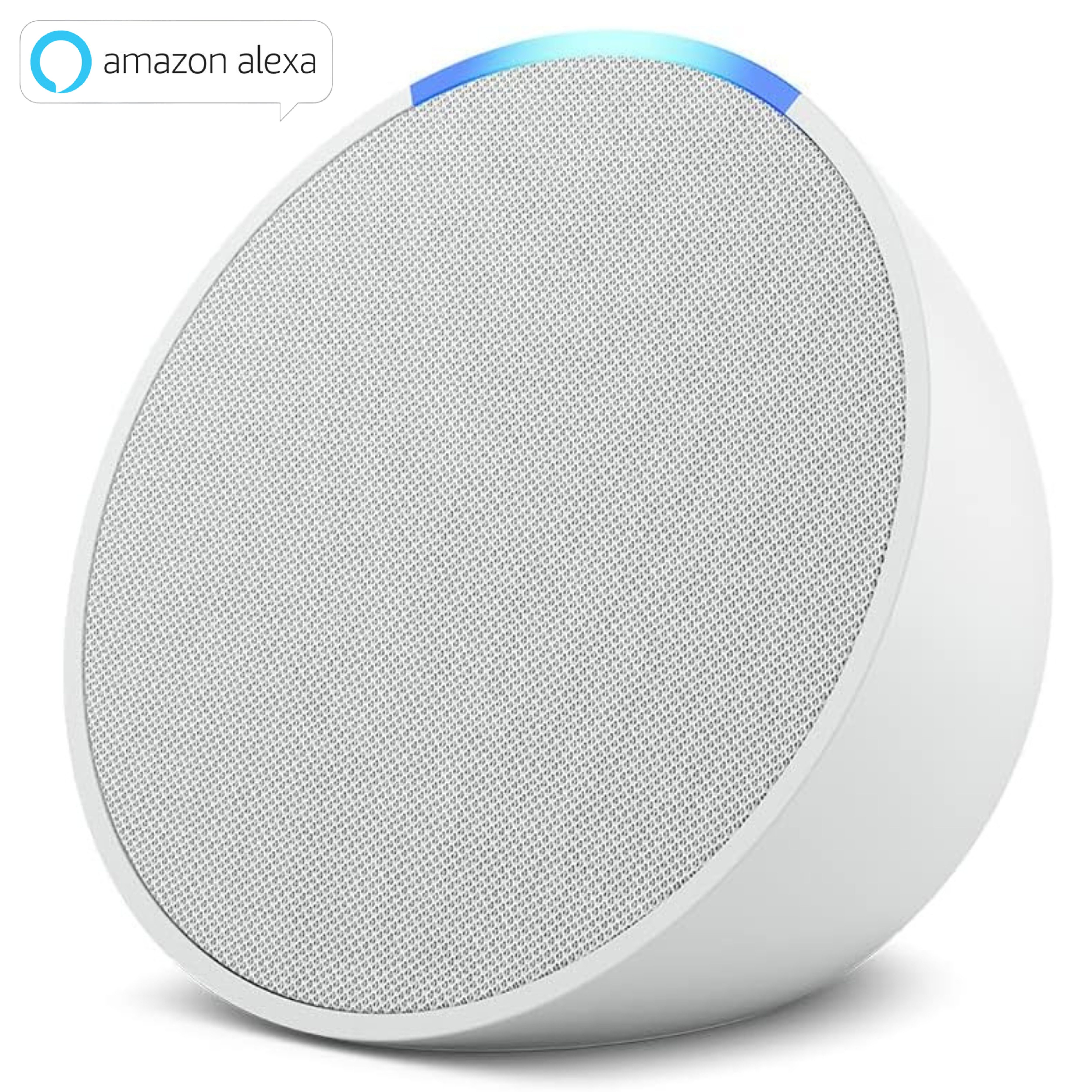 Amazon Echo Pop (Neueste Generation), Kompakter Bluetooth Колонки (WLAN (WiFi), 15 W, Alexa Sprachsteuerung, Smart-Home-Steuerung, Präzise Stimmerkennung)