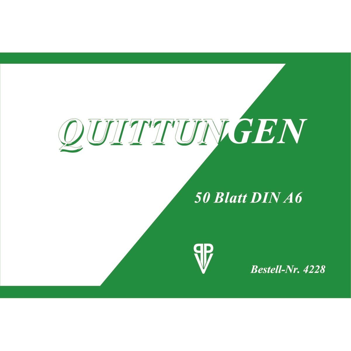 Formularblock Quittung - A6 50 Blatt.