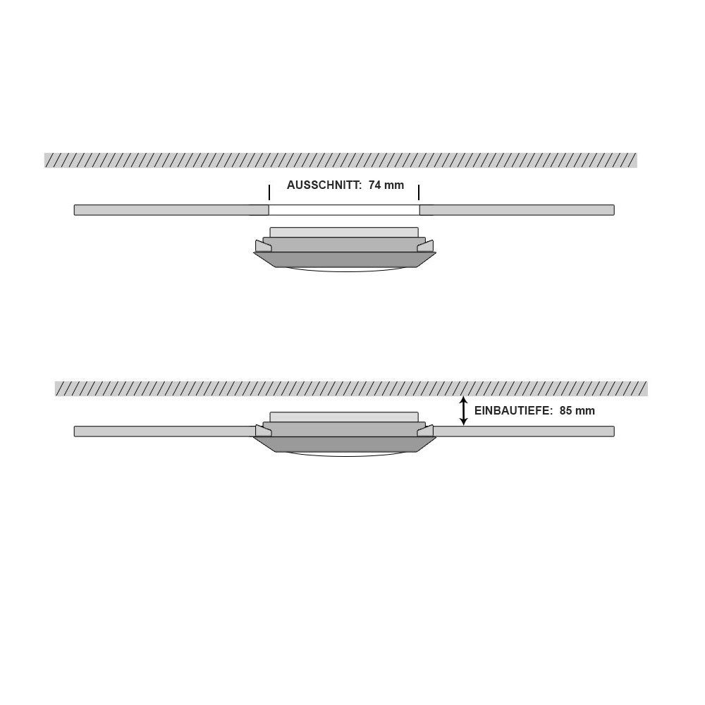 LED Einbaustrahler Deckenspot Einbauleuchte Lampe Einbaustrahler, Deckenleuchte Leuchtmittel inklusive, etc-shop