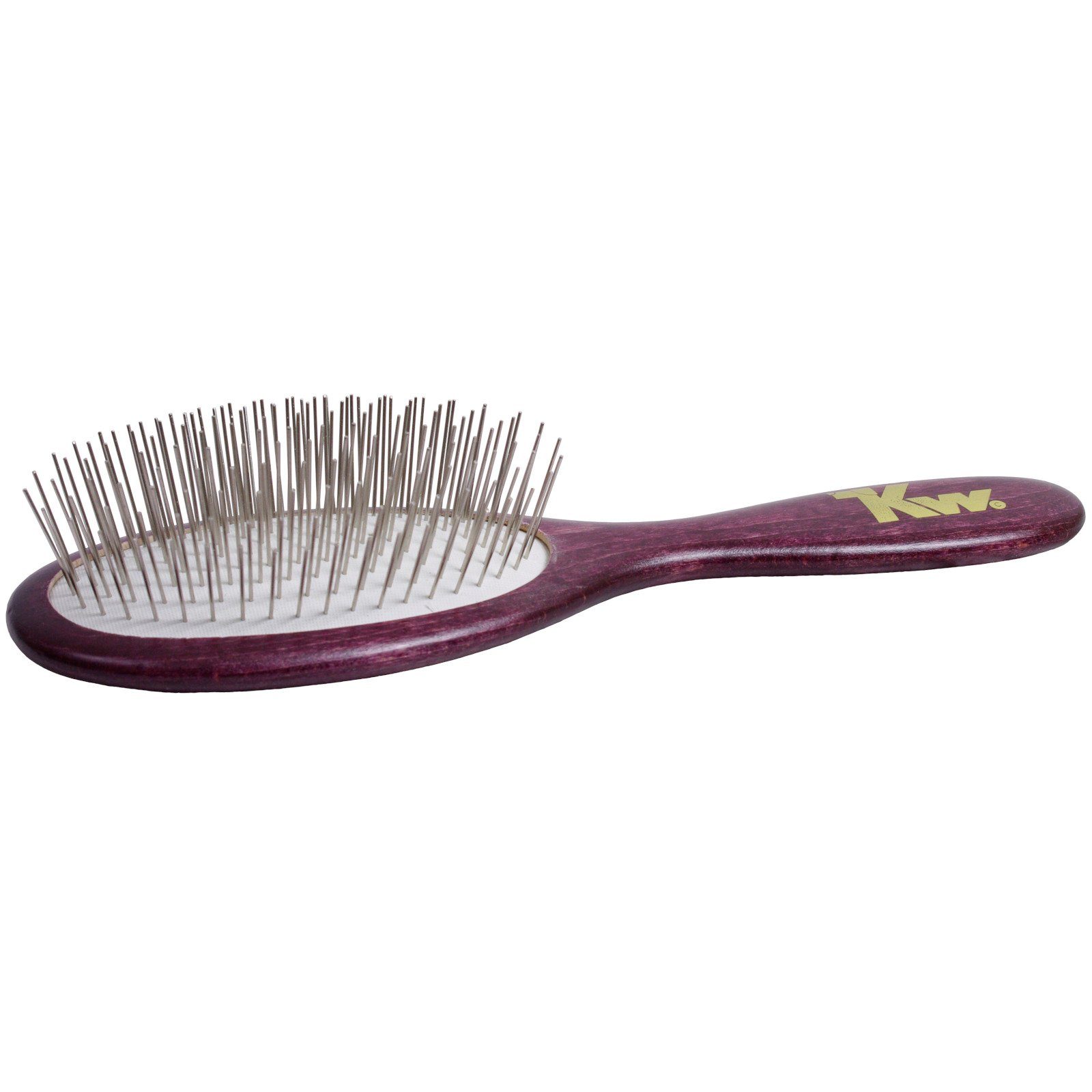 KW Fellbürste Softbürste für Hunde mit Edelstahlpins, medium, mit extra langen Edelstahlpins