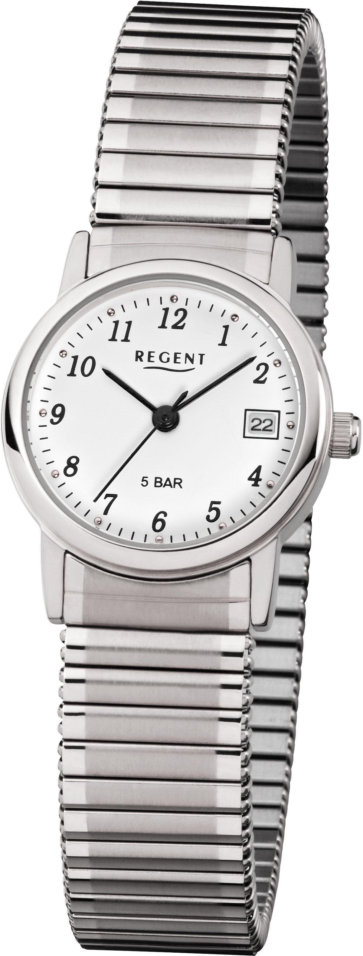 Regent Quarzuhr F-888, 7610.40.99, Armbanduhr, Damenuhr, Flexband, Zugband, günstig online kaufen