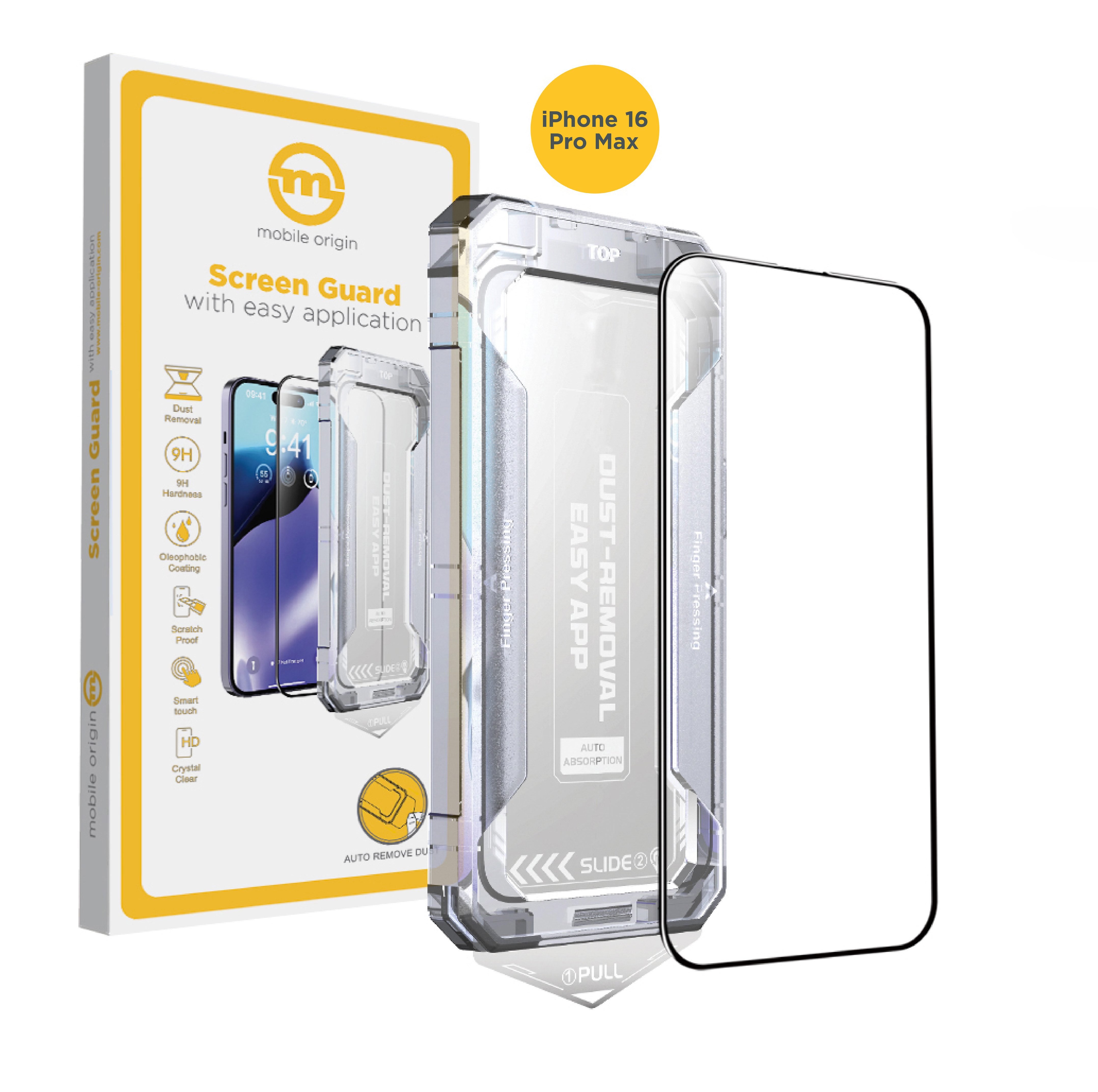 Displayschutzfolie Schutzfolie für iPhone 16 Pro Max Panzerfolie Schutzglas Echt Glas