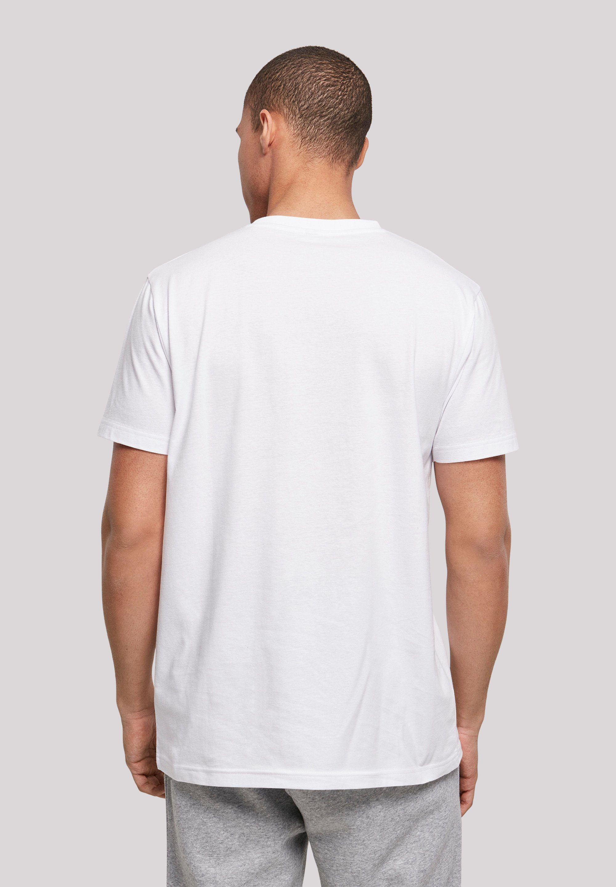 F4NT4STIC Print T-Shirt Outdoors Great weiß