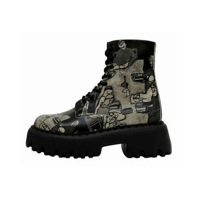 DOGO Supper BlackWhite Chelseaboots Vegan