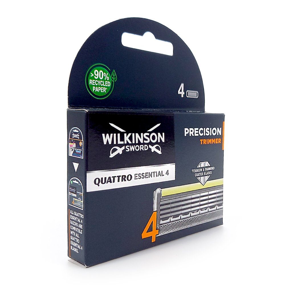 Wilkinson Rasierklingen Wilkinson Quattro Essential 4 Precision Trimmer Rasierklingen 4 Stück