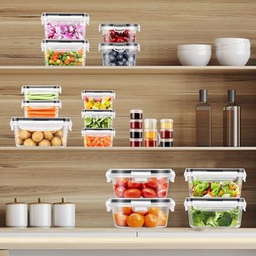 MUKEAO Vorratsdose Lebensmittelbehälter-Set,26-teiliges Set, mikrowellengeeignet, PP, (26-tlg), Mittagsbox