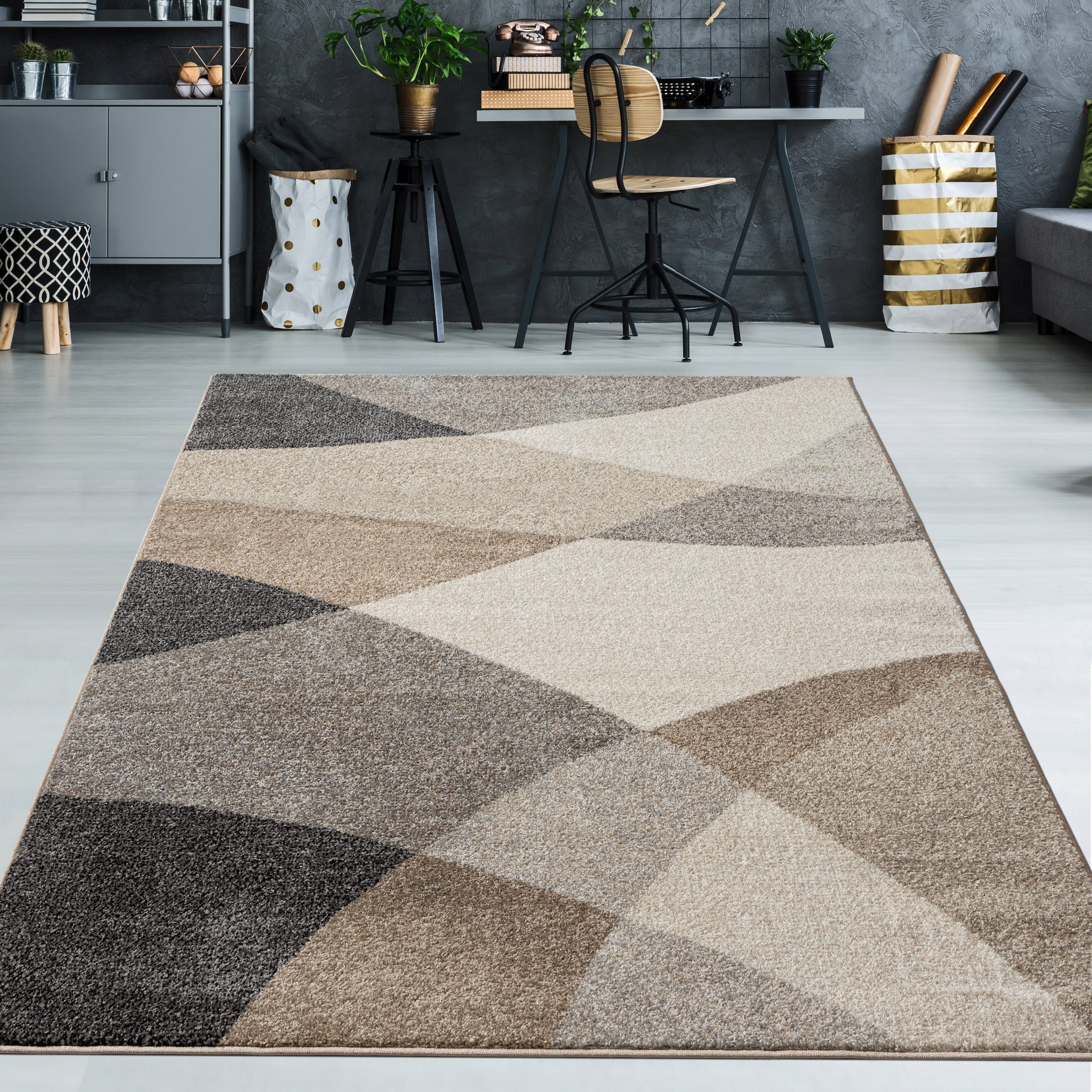 TeppichHome24 Teppich Moderner Teppich mit geometrischen günstig online kaufen