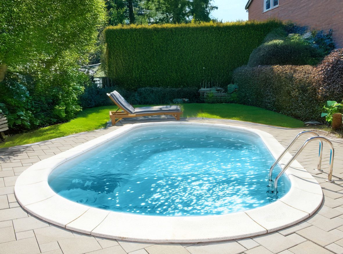 my POOL BWT Ovalpool PREMIUM mit sandfarbener Innenfolie (Komplett-Set, 10-tlg), Höhe 120 cm, in verschiedenen Größen