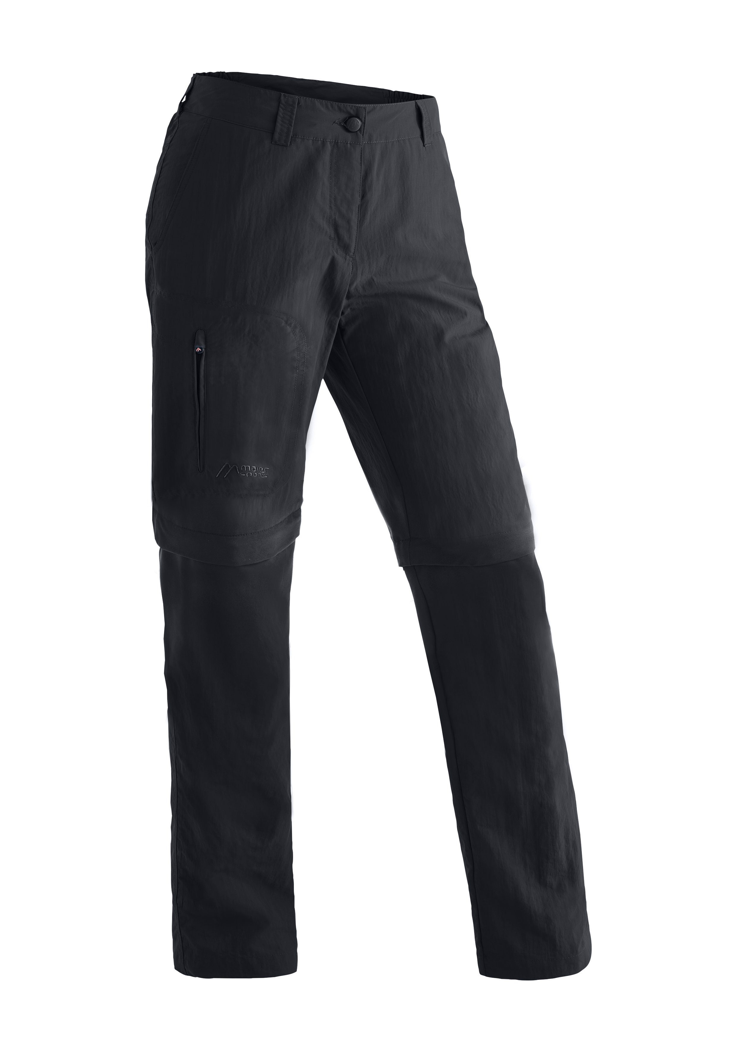 Maier Sports Outdoorhose Nicolina Damen Zip-Off Wanderhose, schnelltrocknende Trekkinghose, Regular Fit
