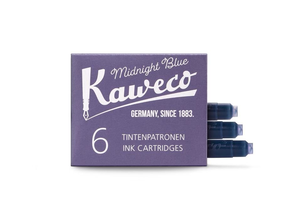 Kaweco Tintenpatronen, 6-er Pack Tintenpatrone Mitternachtsblau