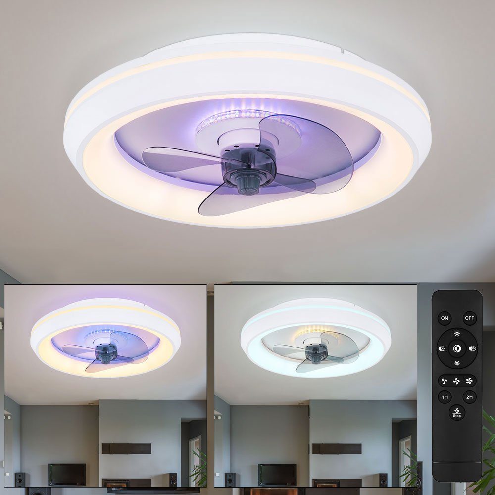 Ventilator Deckenventilator Lampen etc-shop mit Deckenventilator, Licht mit