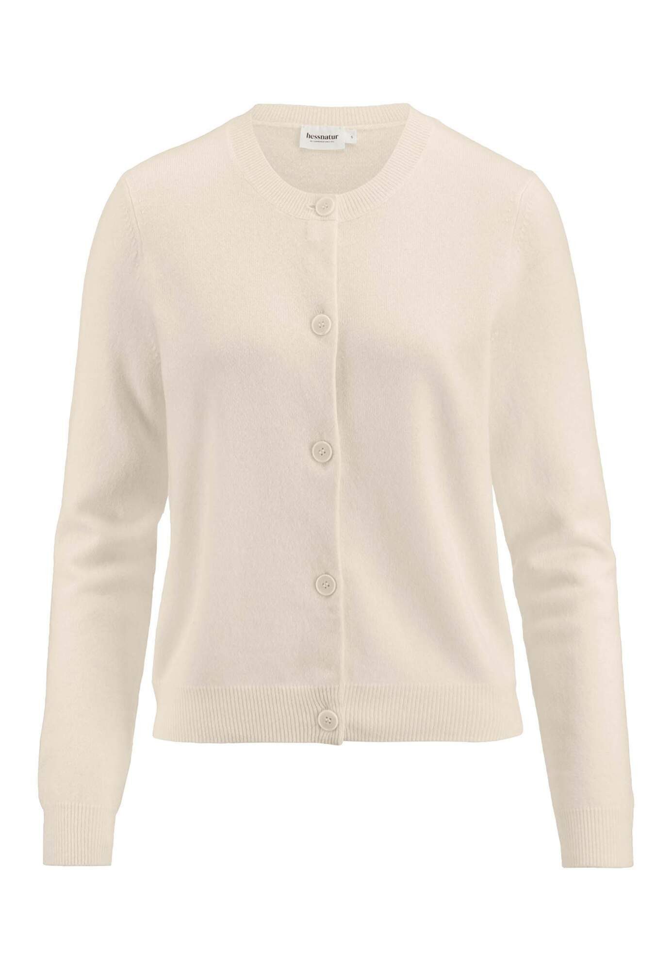 Hessnatur Strickjacke Regular aus Schurwolle mit Kaschmir (1-tlg) günstig online kaufen