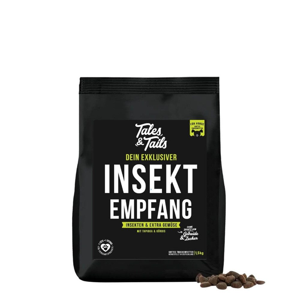 Tales & Tails Softtrockenfutter Exklusiver InSektempfang, Trockenfutter für: Hunde