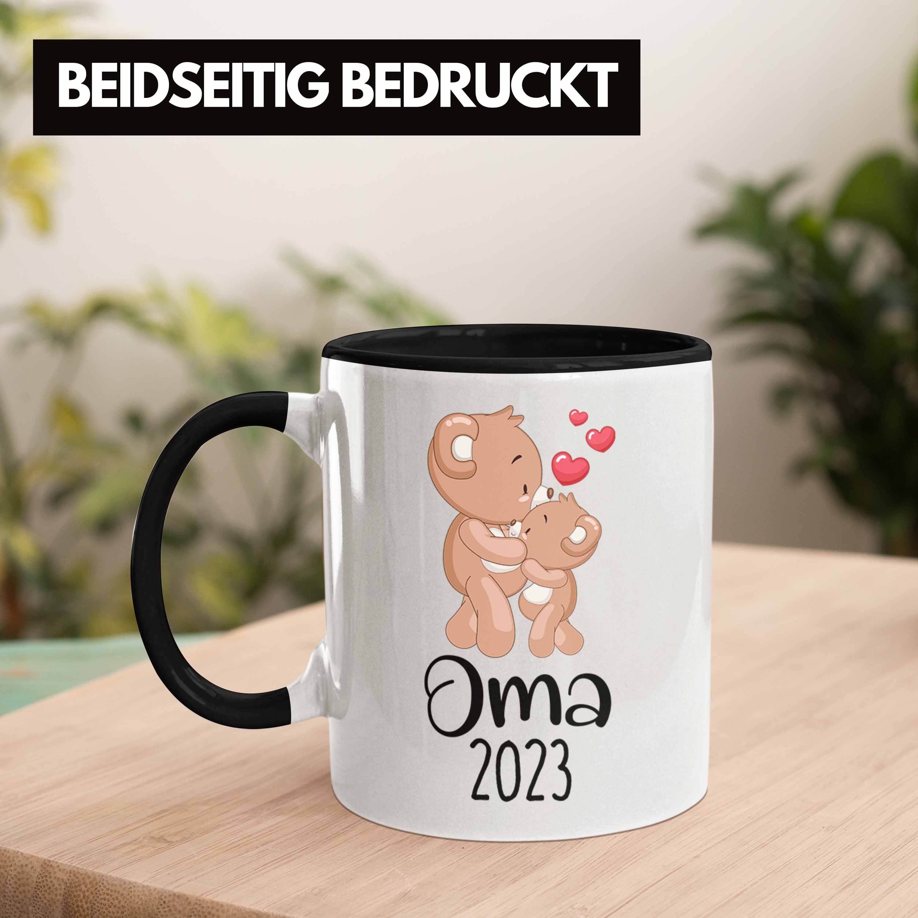 Schwarz 2023 Oma Trendation Tasse Schwangerschaft Du Trendation Geschenk - Tasse Wirst