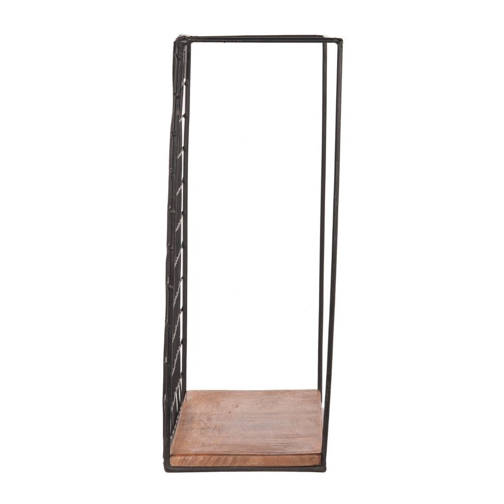 in Nahele 400x400x150mm, Natur-dunkel aus Mangoholz Wandregal RINGO-Living Möbel Regal