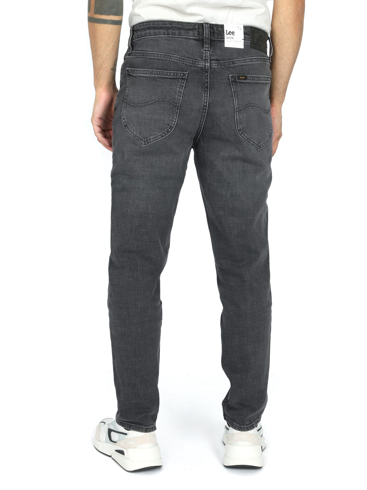 Lee® Tapered-fit-Jeans Regular Fit mit zulaufendem Bein - AUSTIN DARK SMOKE günstig online kaufen