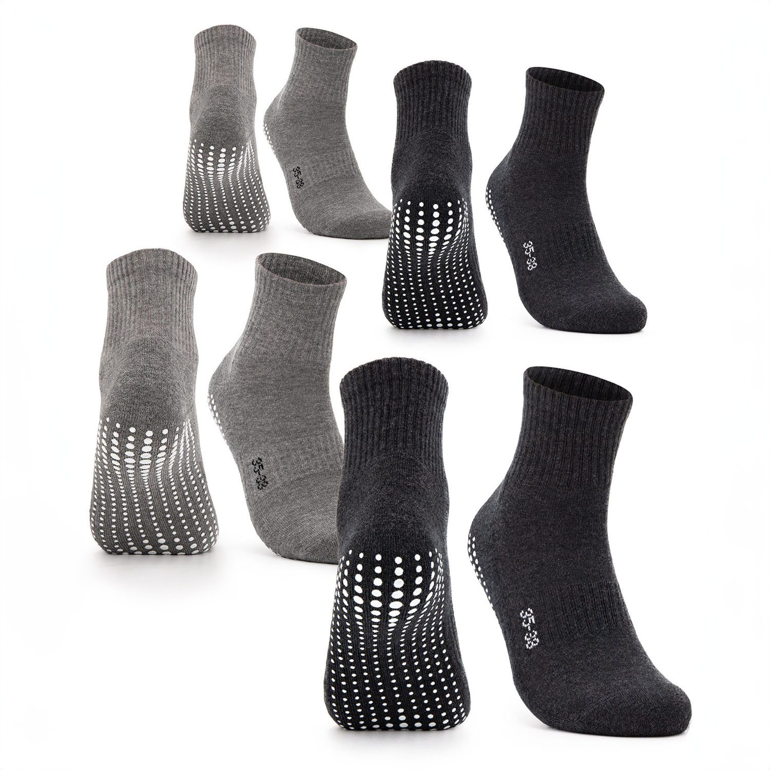 OCCULTO Sportsocken Damen Stoppersocken 2-4er Pack (Modell: Madeleine) (4-P günstig online kaufen
