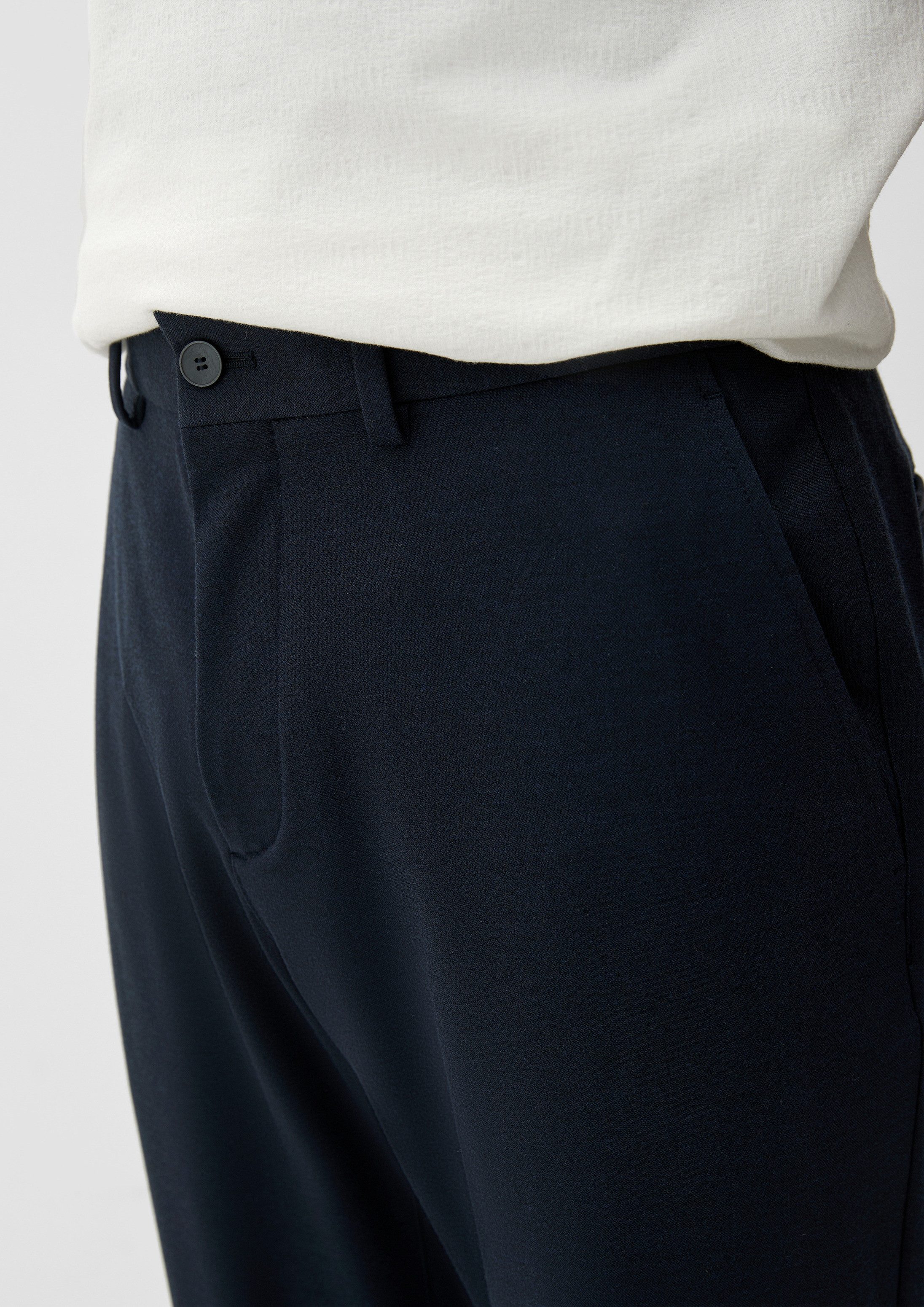 s.Oliver Chinos Hose S.OJOGG Slim: Joggsuit-Hose aus Stretch-Jersey