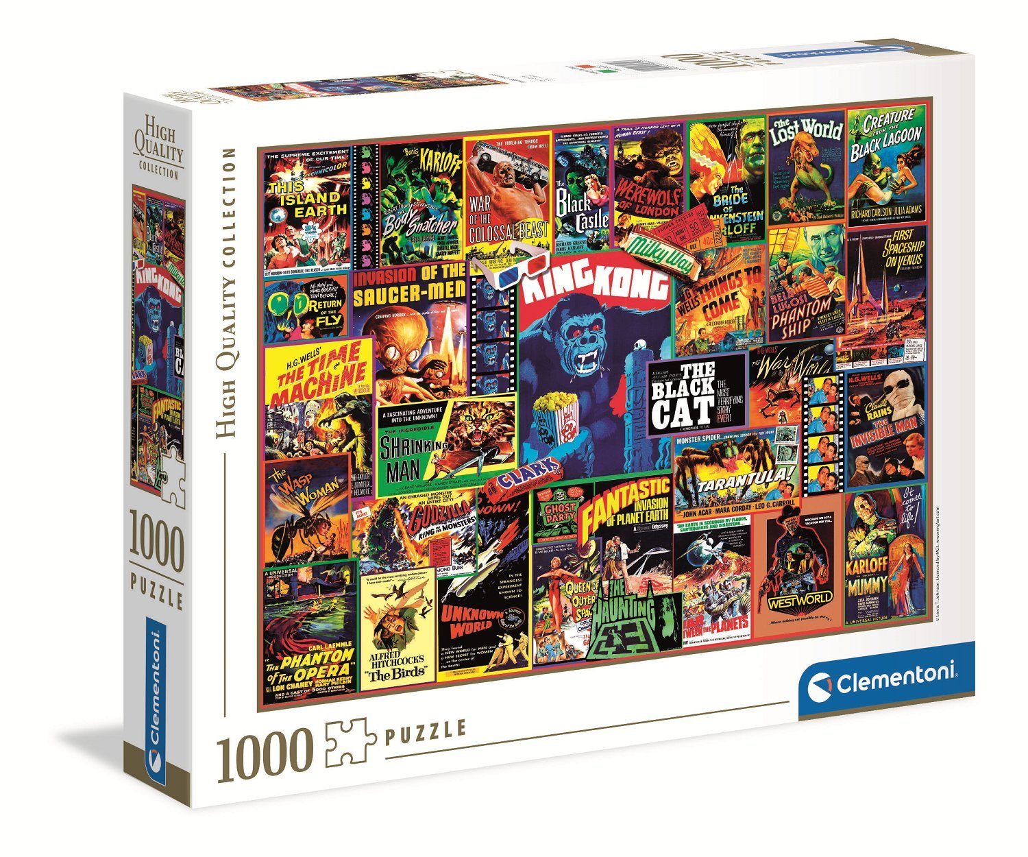 Clementoni® Puzzle 39602 Thriller-Klassiker 1000 Teile Puzzle, Puzzleteile