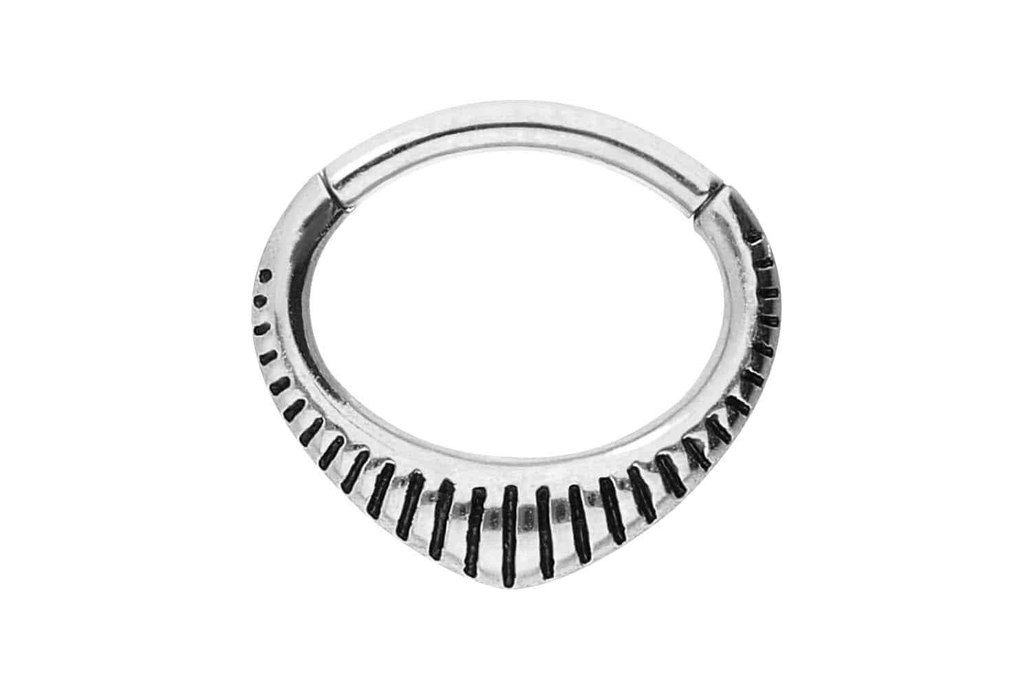 Piercing-Set Chirurgenstahl Segmentring Clicker DESIGN