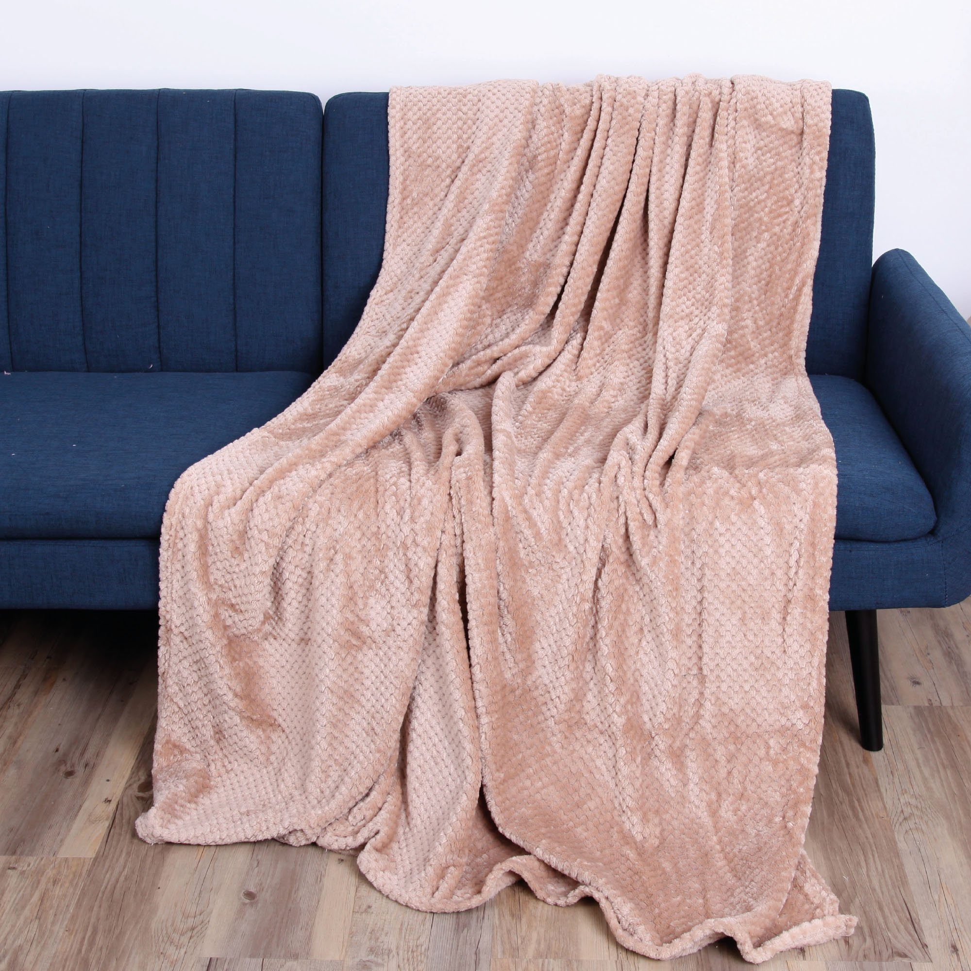 für Flanell Camel Decke Bestlivings, 150x200cm, Decke Tagesdecke Flauschige Couch Kuscheldecke Sofa, und Bett, Wohndecke