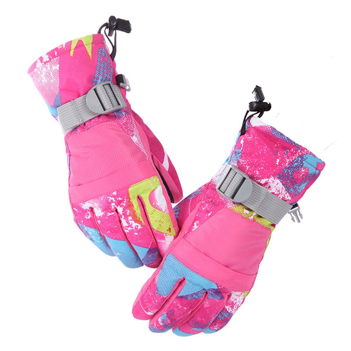 Die Sterne Langlaufhandschuhe Kinder/Männer/Damen Winter-Outdoor-Sport-Snowboard-Handschuhe rosarot