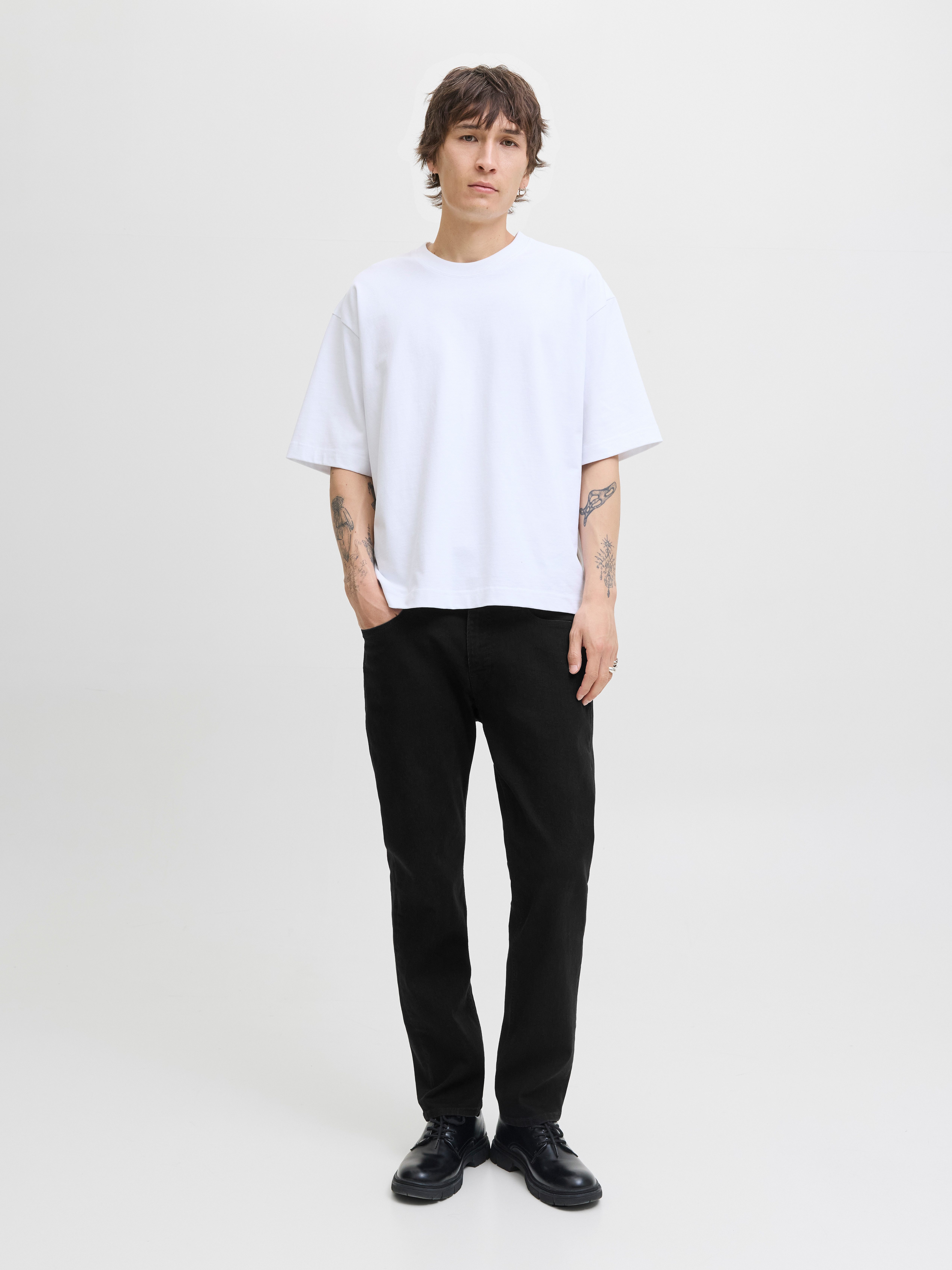 Jack & Jones Straight-Jeans JJICLARK JJORIGINAL SQ 2 Baumwollmischung, straight fit