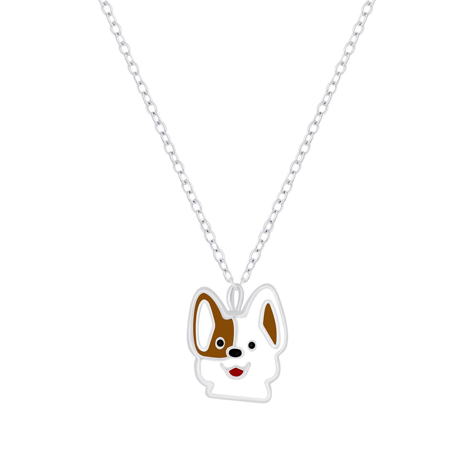 Monkimau Silberkette Hunde Kinder Halskette 925 Silber, Hypoallergen
