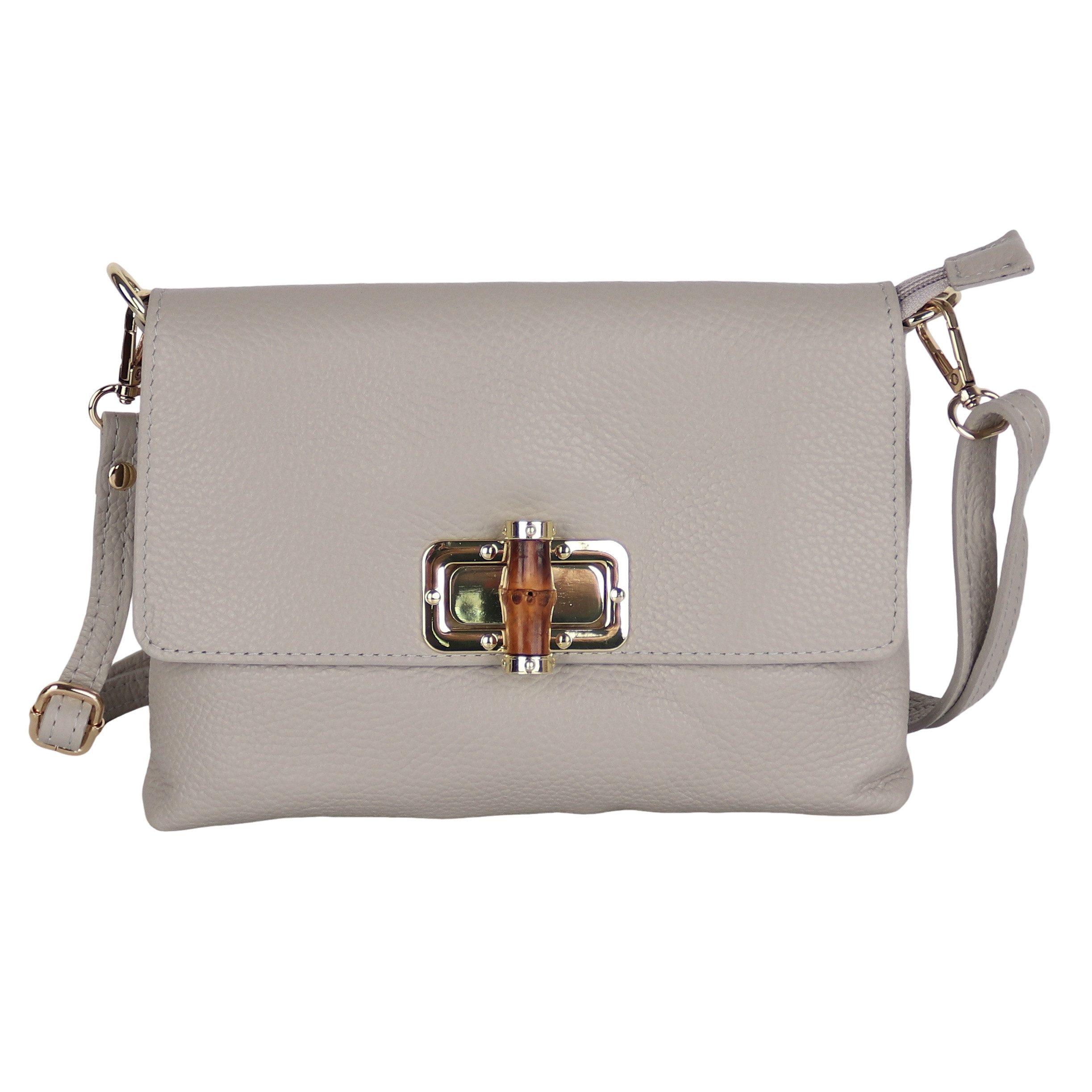 Umhängetasche Damen Crossbody Bag, Echtleder Made In Italy