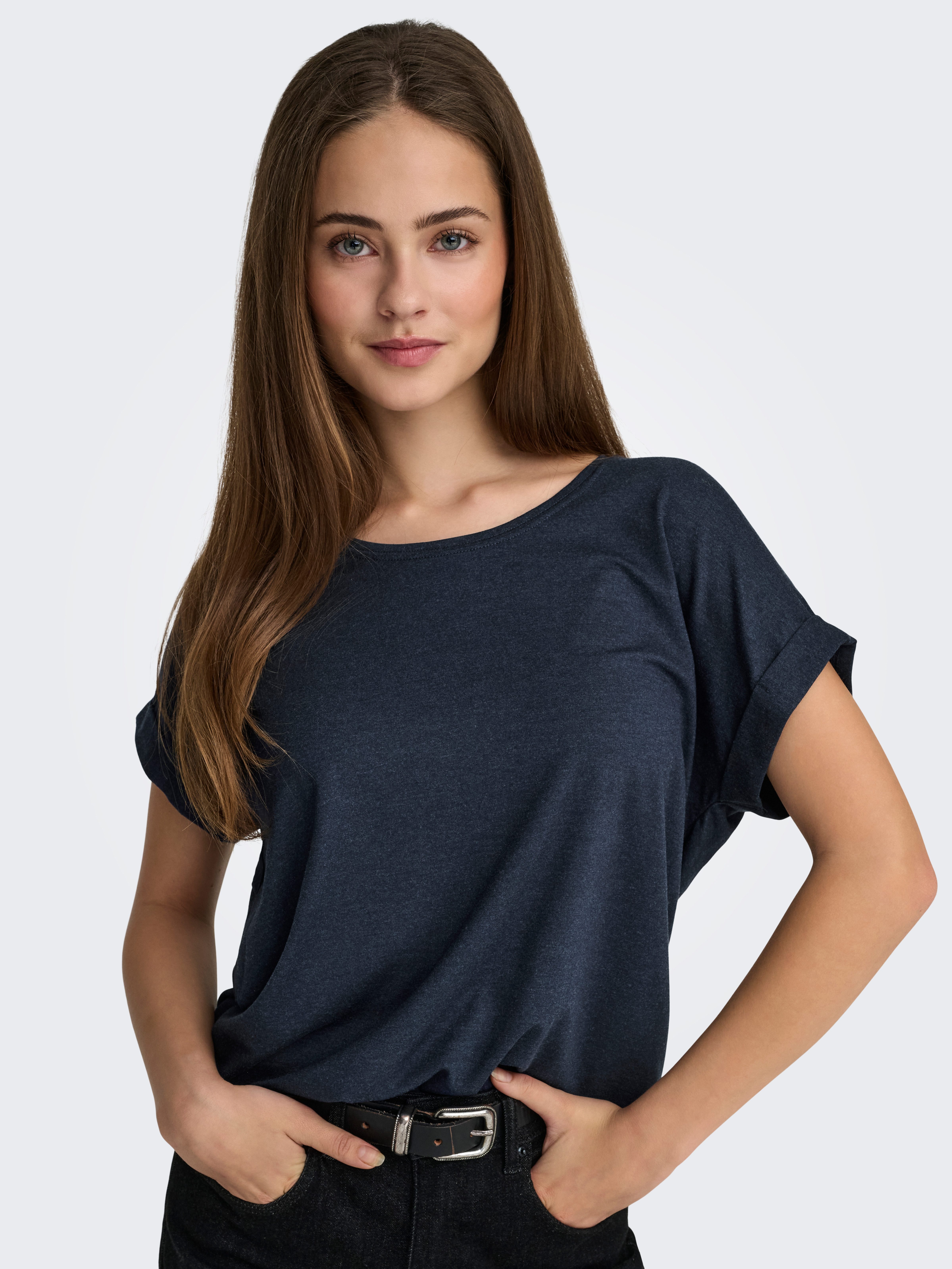 ONLY T-Shirt ONLMOSTER – Kurzarmshirt mit Aufschlag und klassischem Look un günstig online kaufen