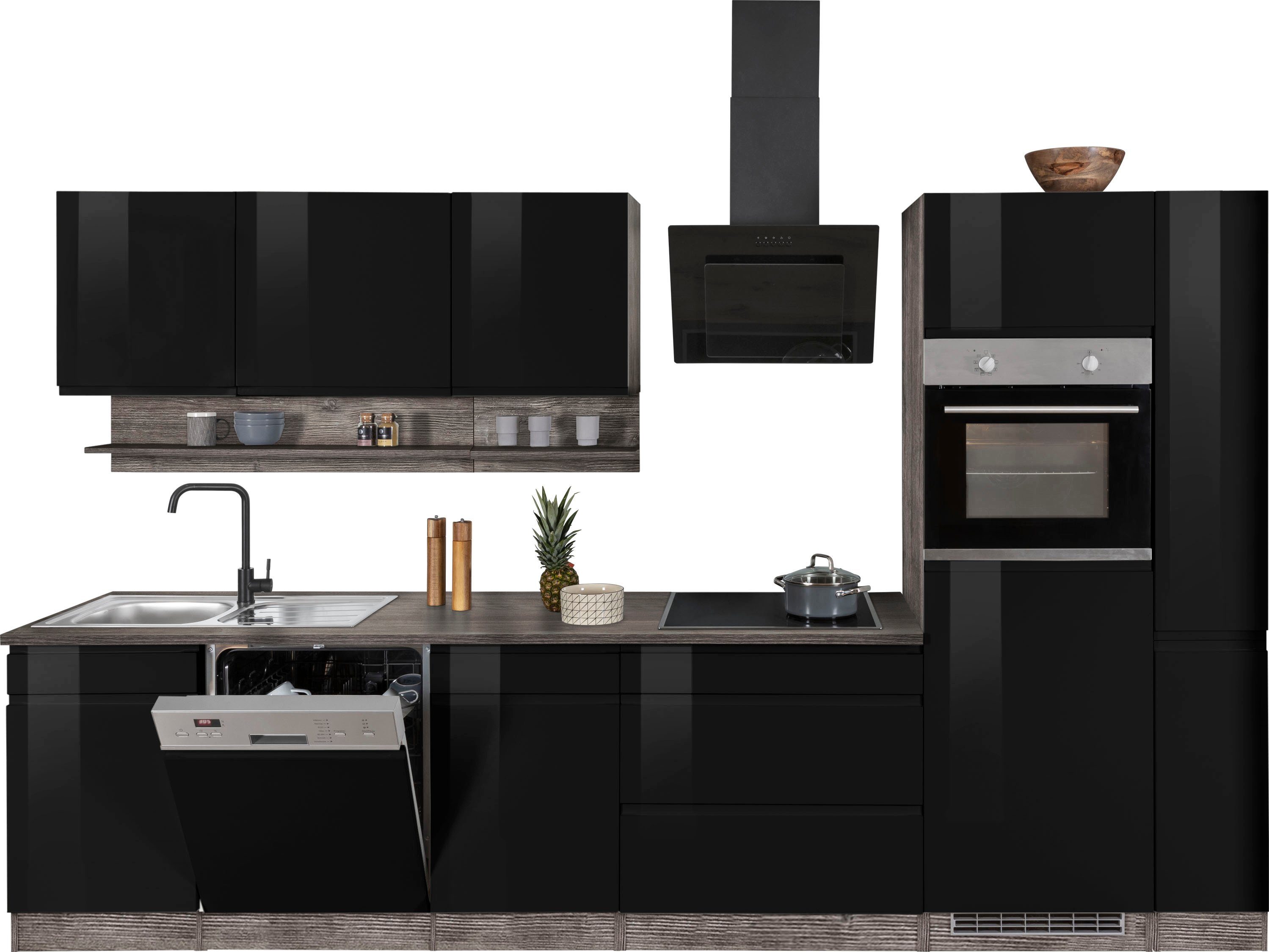 KOCHSTATION Küchenzeile KS-Virginia, Breite 330 cm, günstig online kaufen