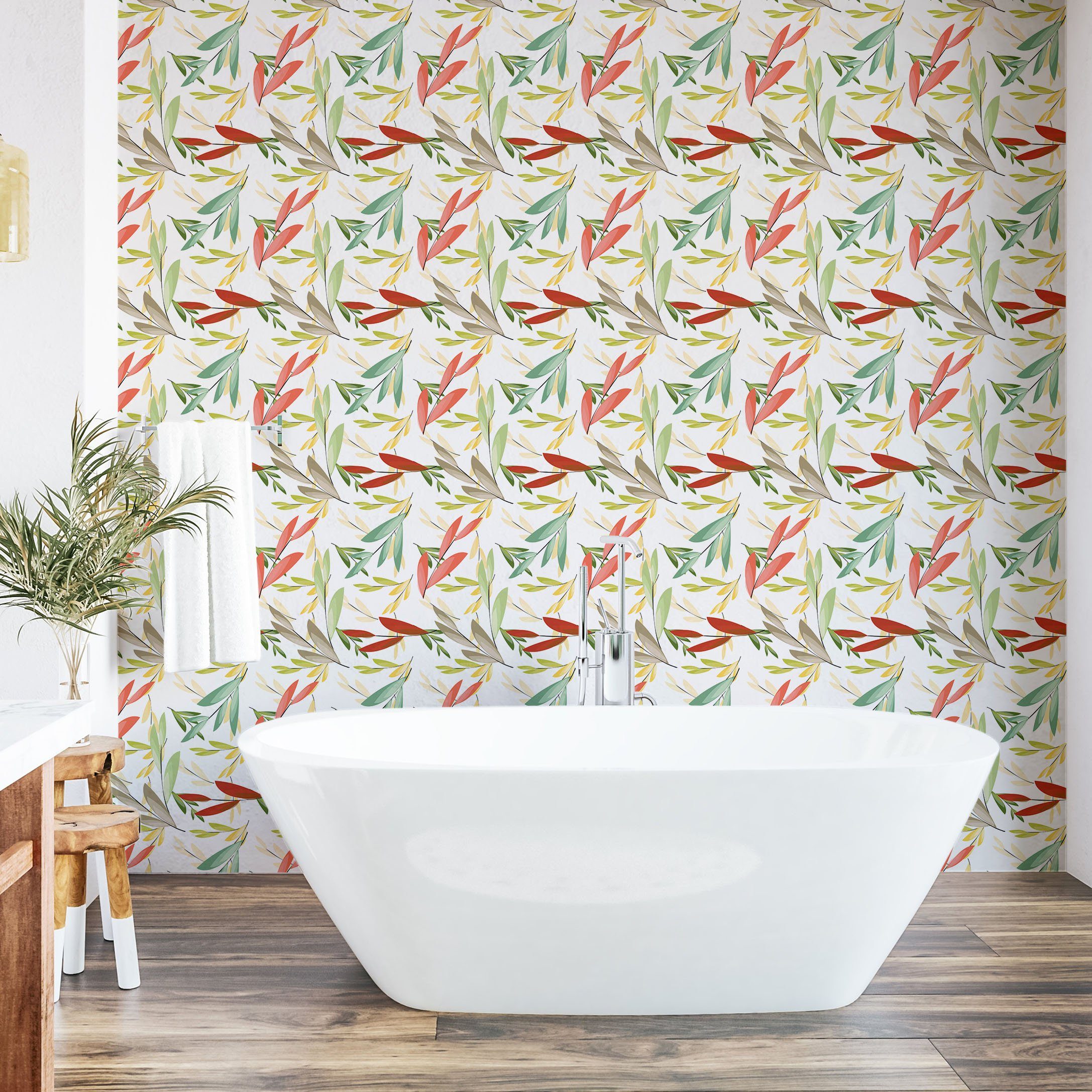Abakuhaus selbstklebendes Vinyltapete Küchenakzent, Wohnzimmer Auszugs-Blätter Bunt