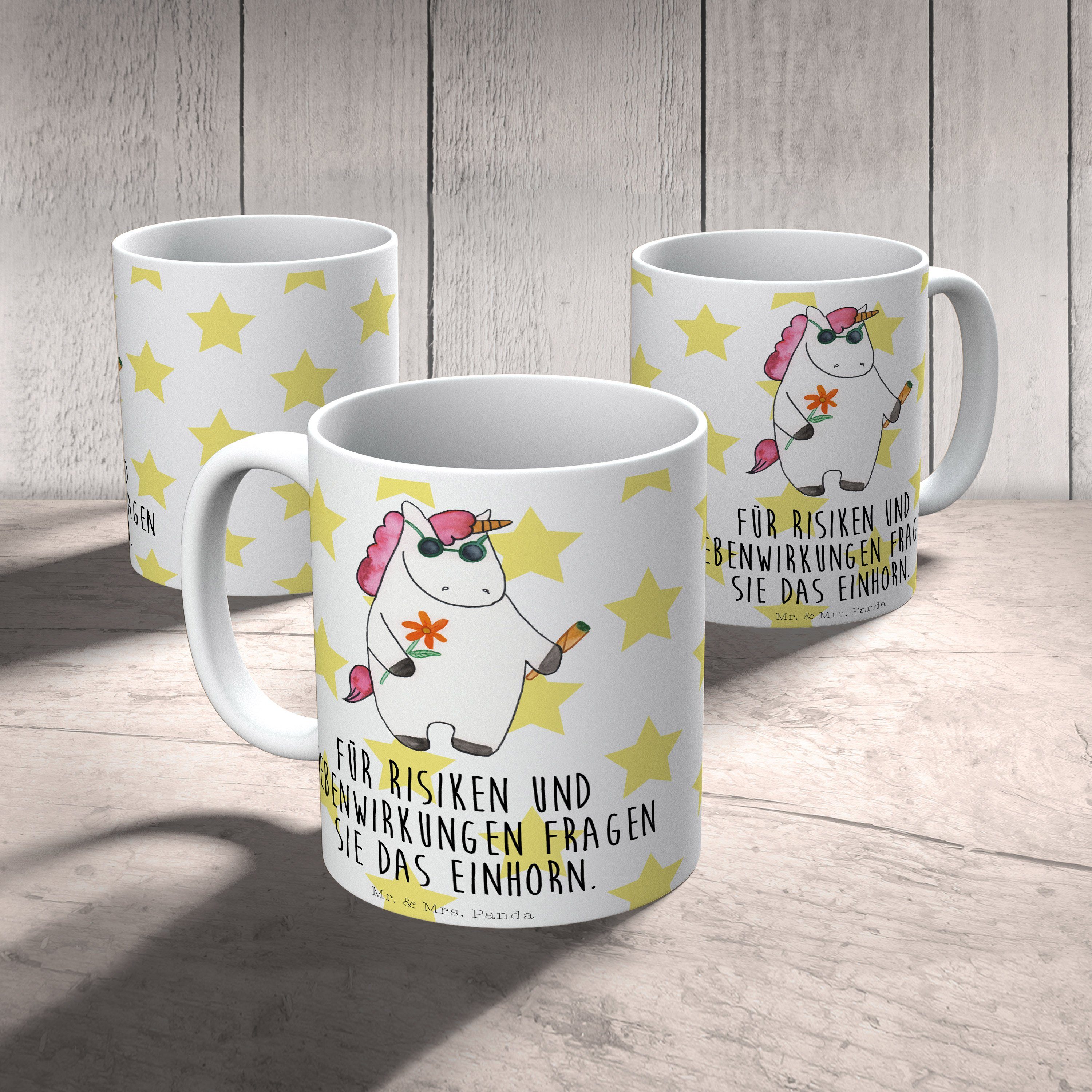 Mr. Panda - Tasse Pegasus, Einhorn Keramik Einhorn Weiß Geschenk, Deko, - Kaffeetas, Woodstock & Mrs.