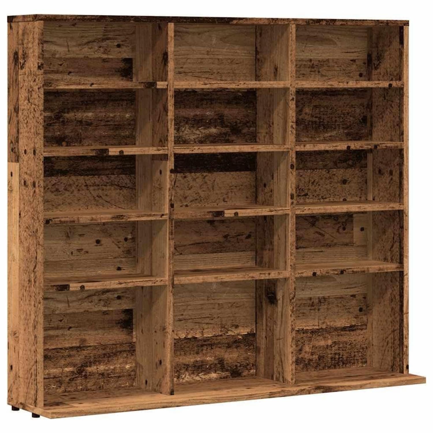 LuxusKollektion CD-Regal CD-Regal Altholz-Optik 100x23x89,5 cm, 1-tlg.