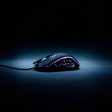 Schwaiger GM3000 Gaming-Maus (kabelgebunden, farbwechselnde Hindergrundbeleuchtung)