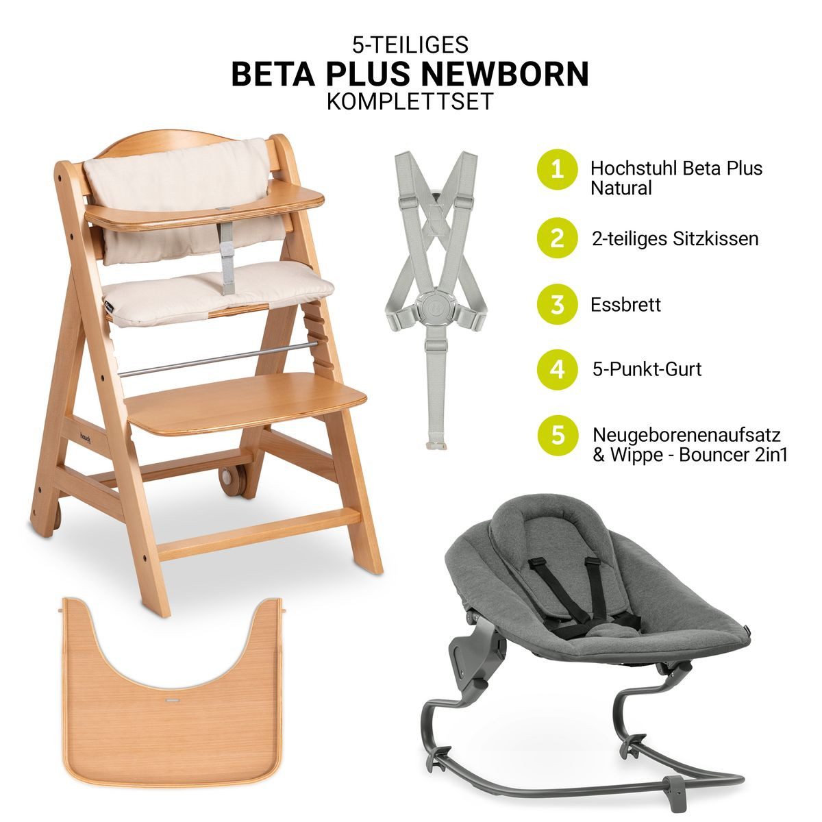 Hauck Hochstuhl Beta Plus Natural - günstig online kaufen