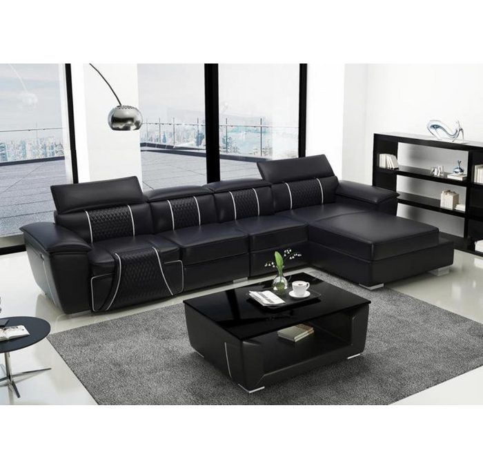 JVmoebel Ecksofa Ecksofa L-Form Sofa Couch Design Couch Polster Leder Modern Relax