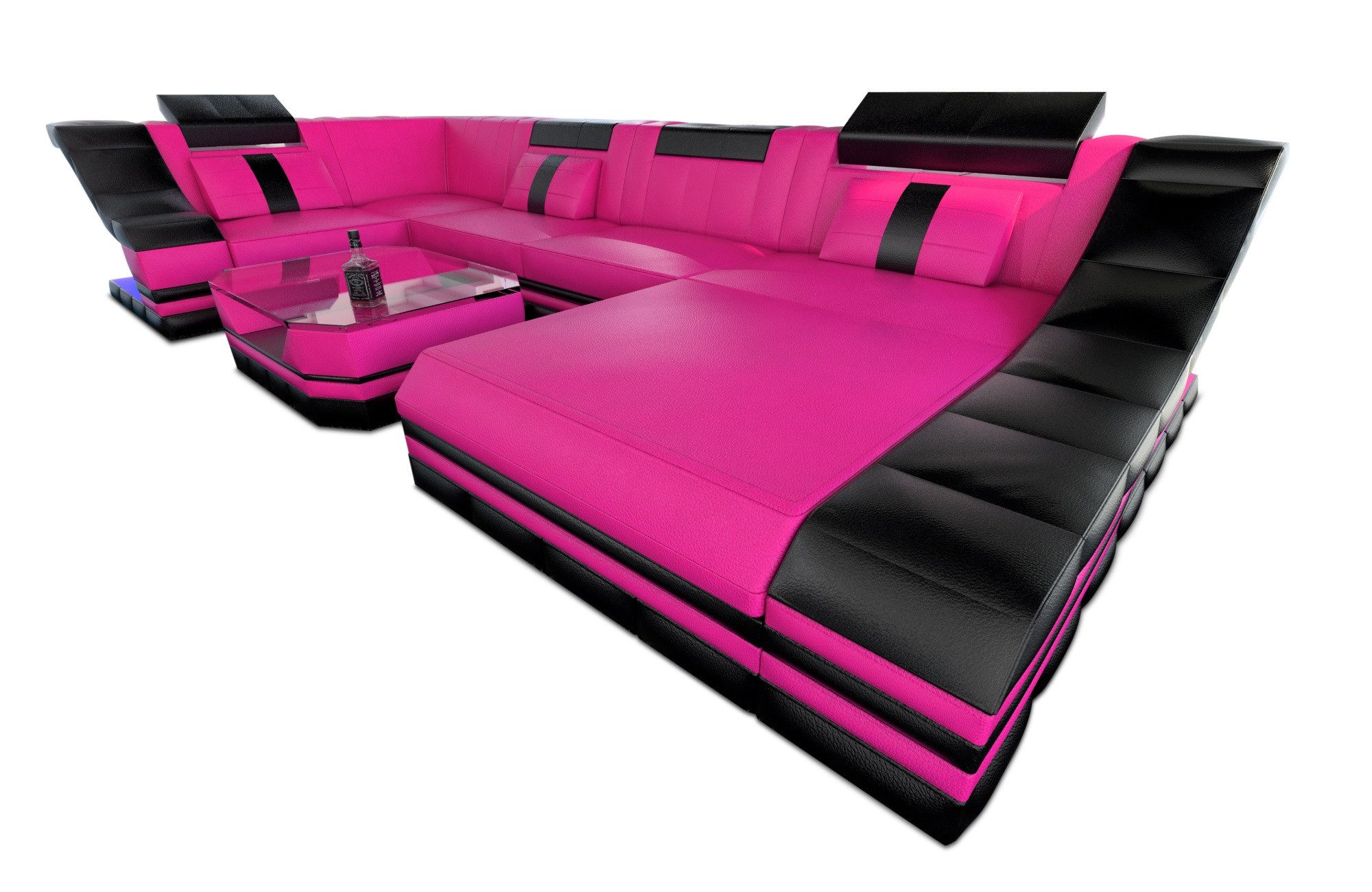 Sofa Dreams Wohnlandschaft Ledersofa Ledercouch Turino günstig online kaufen