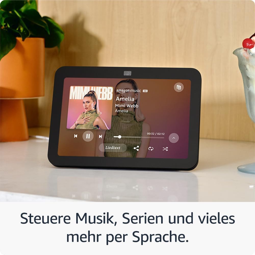 Amazon Echo Show 8 (3. Generation), Smarter HD-Touchscreen 3D-Audio Lautsprecher (WLAN, 30 W, Smart-Home-Hub und Alexa)