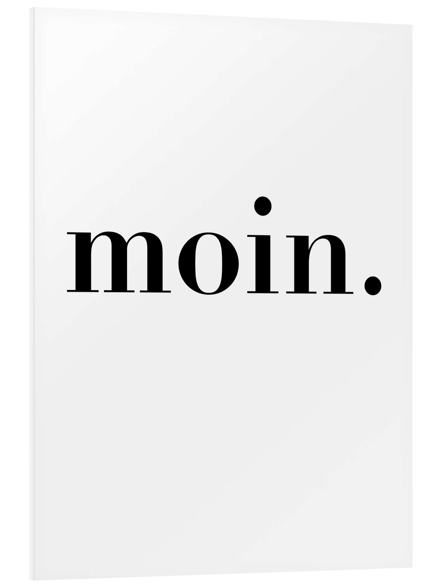 Posterlounge Poster Typobox, Moin, Schlafzimmer Skandinavisch günstig online kaufen