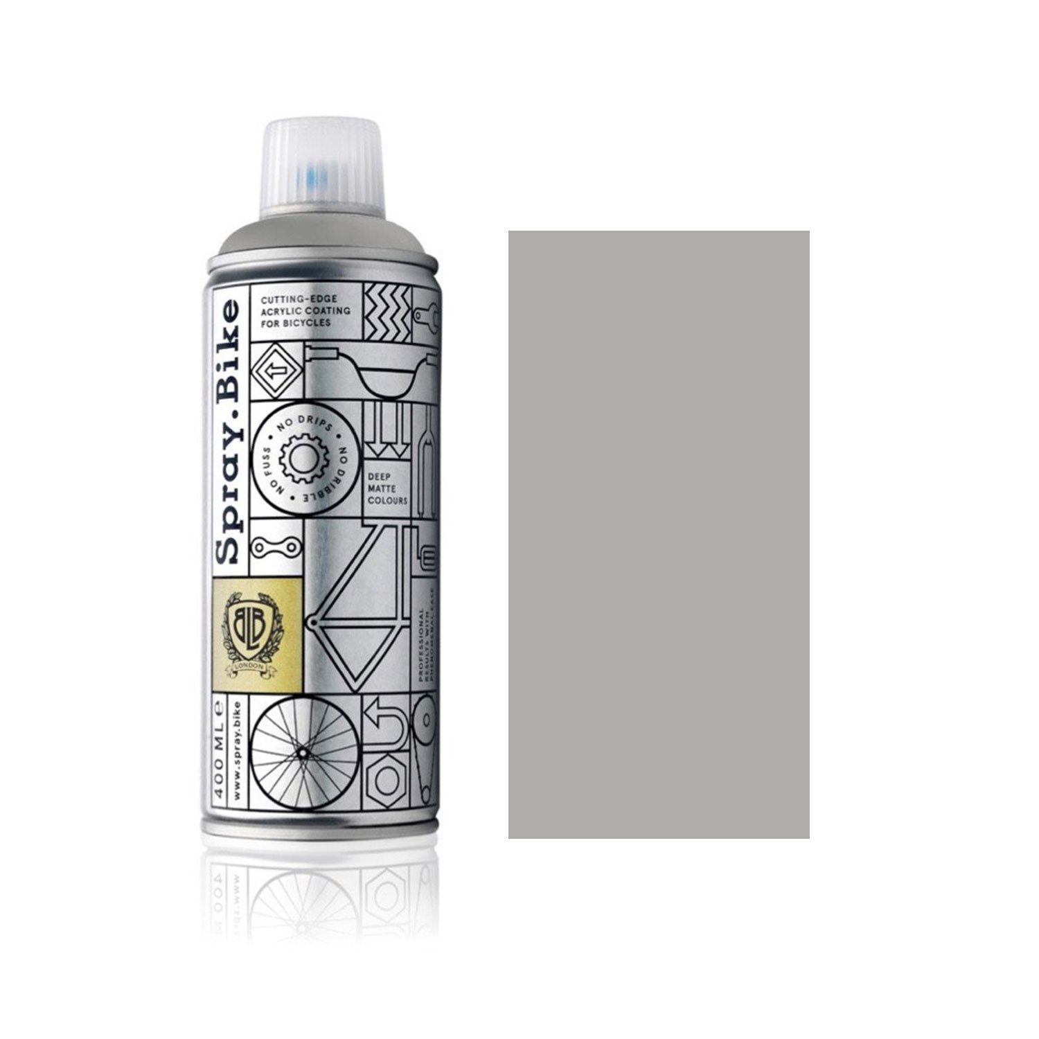 Spray.Bike Sprühflasche Fahrrad Lackspray in versch. Farben - keine GRUNDIERUNG notwendig - Acryllack/Lackspray in 400 ml Spraydose, Matt- und Klarlack Optik möglich, UV-resistent, wetterfest, Matt-Optik