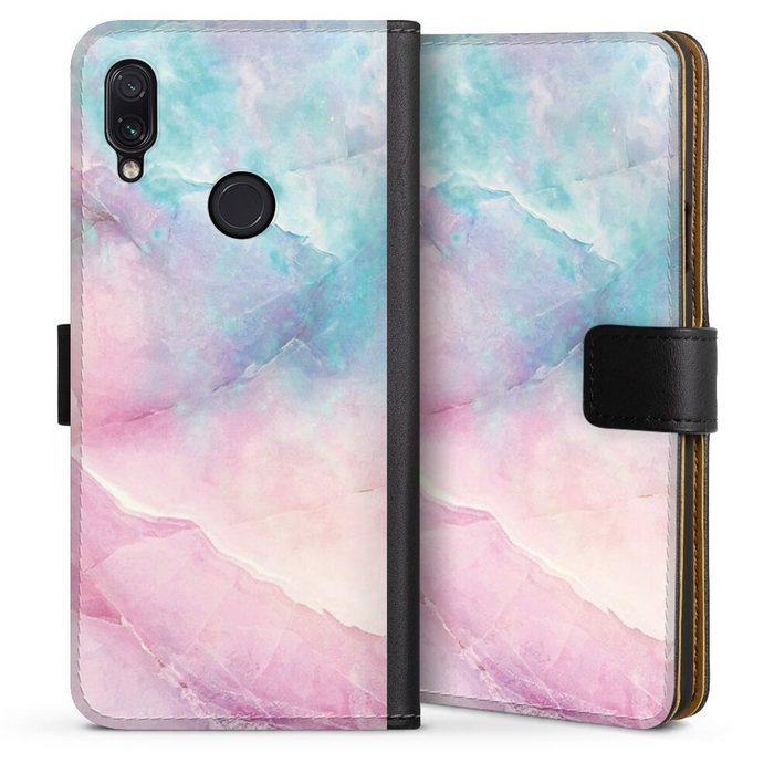 DeinDesign Handyhülle Marmor Abdruck Pastell Iridescent Marble Xiaomi Redmi Note 7 Hülle Handy Flip Case Wallet Cover