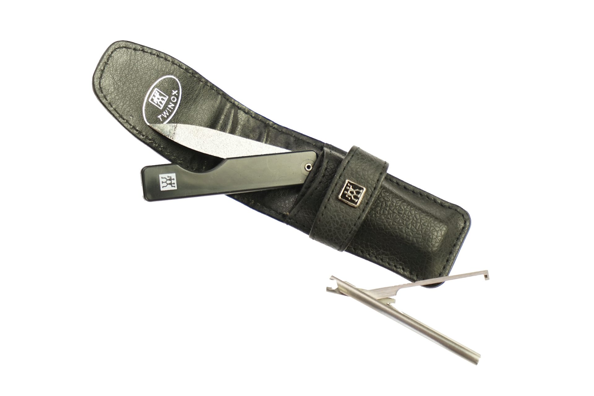 Fantasia Beauty Maniküre-Etui Zwilling Taschenetui, Manikür-Set Rindleder schwarz, 2-tlg., 1 tlg., Taschenetui, Rindleder, Solinger Stahlwaren