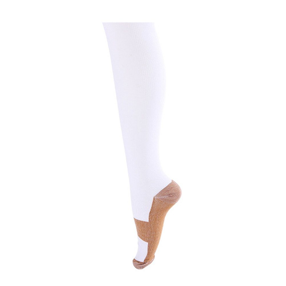 Stützkniestrümpfe Socken Blusmart Yin Feuchtigkeitsableitende Yang-weiß Fußball-Druckstrümpfe, Elastische, C und