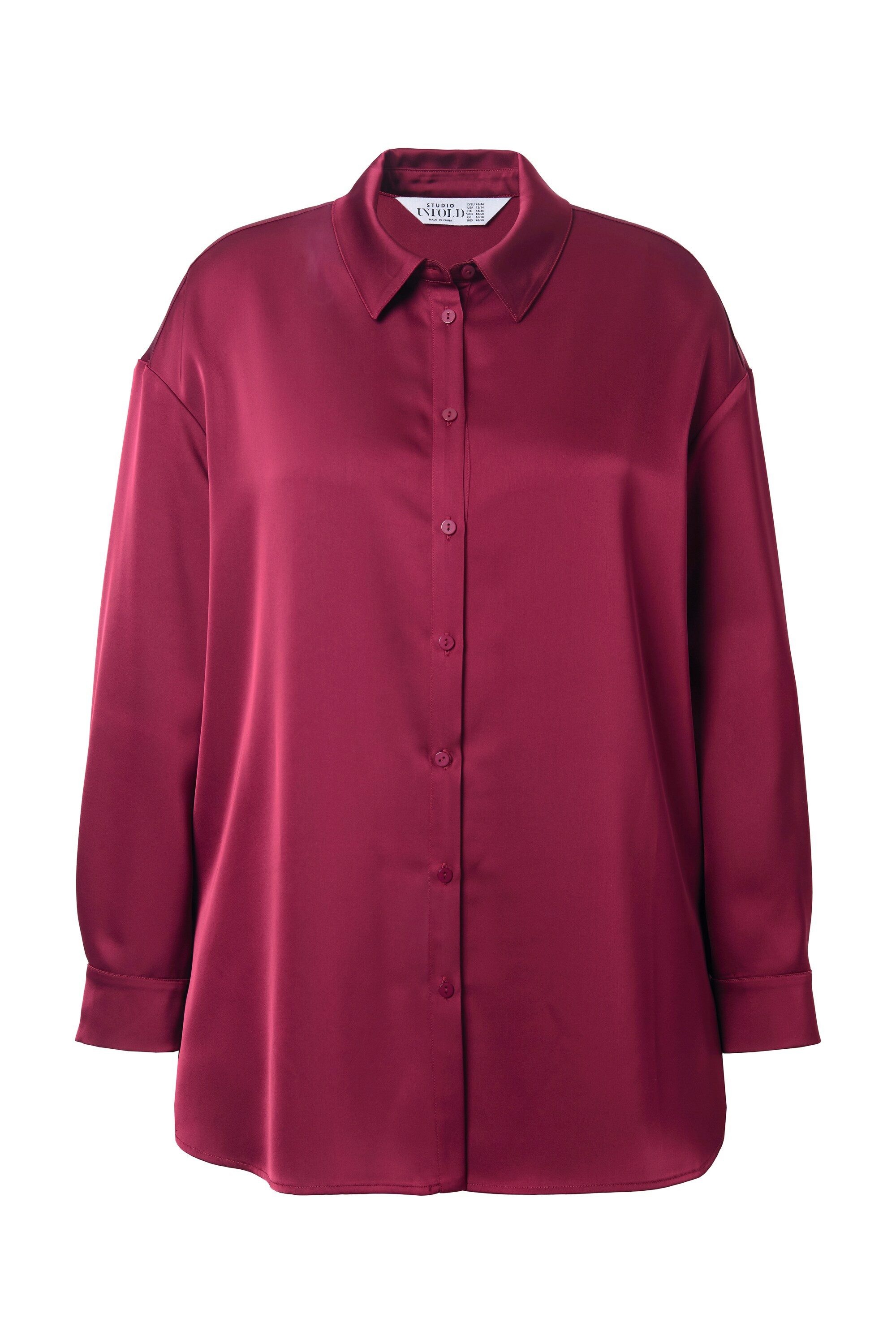 Studio Untold Hemdbluse Hemdbluse oversized Satin günstig online kaufen