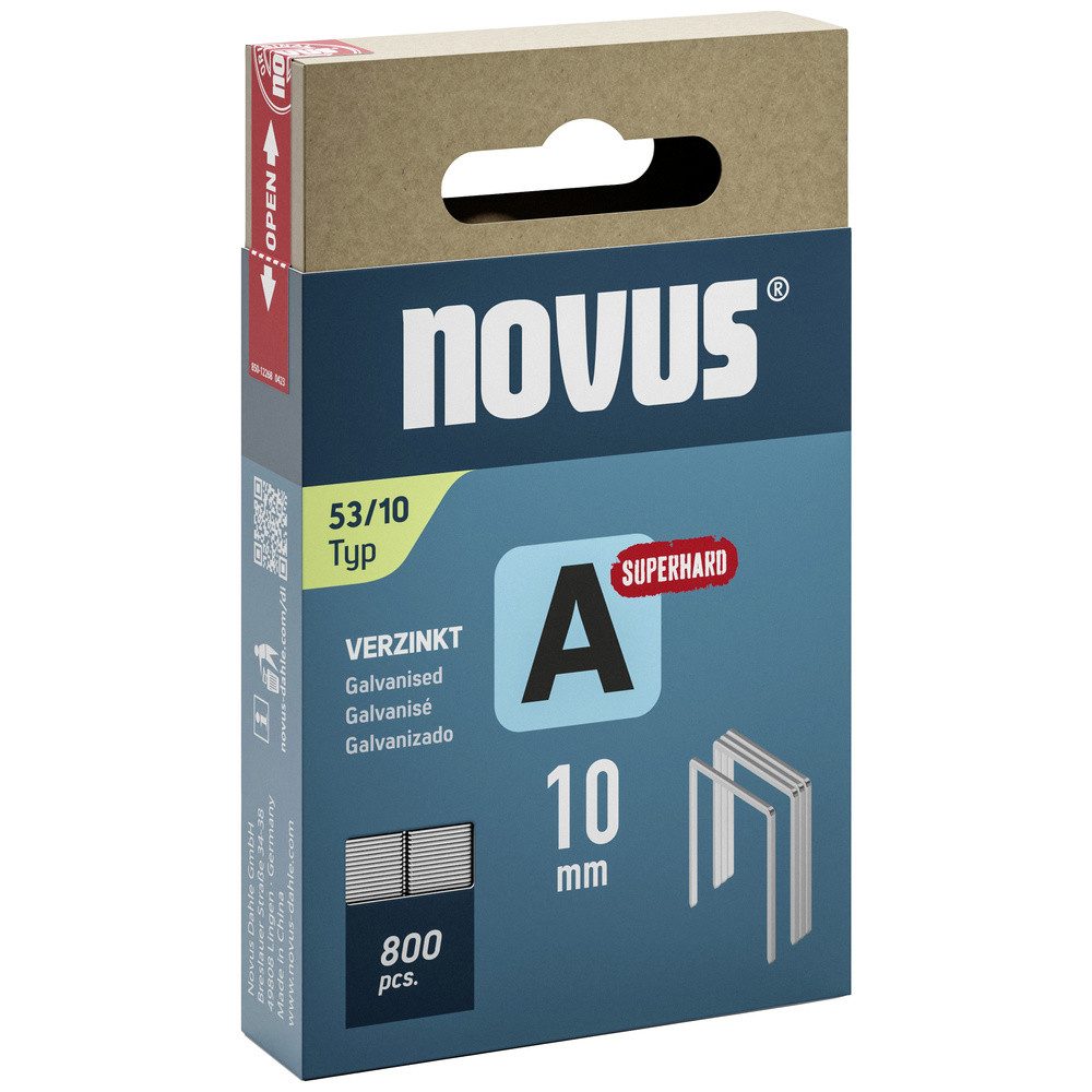 NOVUS Tackerklammer Novus Tools 042-0778 Feindrahtklammern Typ 53 800 St. Abmessungen (L x