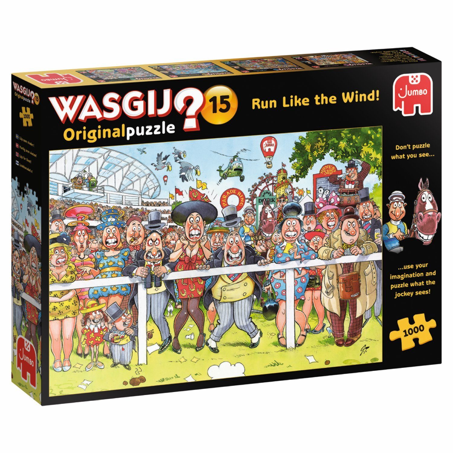 Jumbo Spiele Puzzle Wasgij Original 15 Schnell wie der Wind! 1000 Teile Puzzle, 1000 Puzzleteile