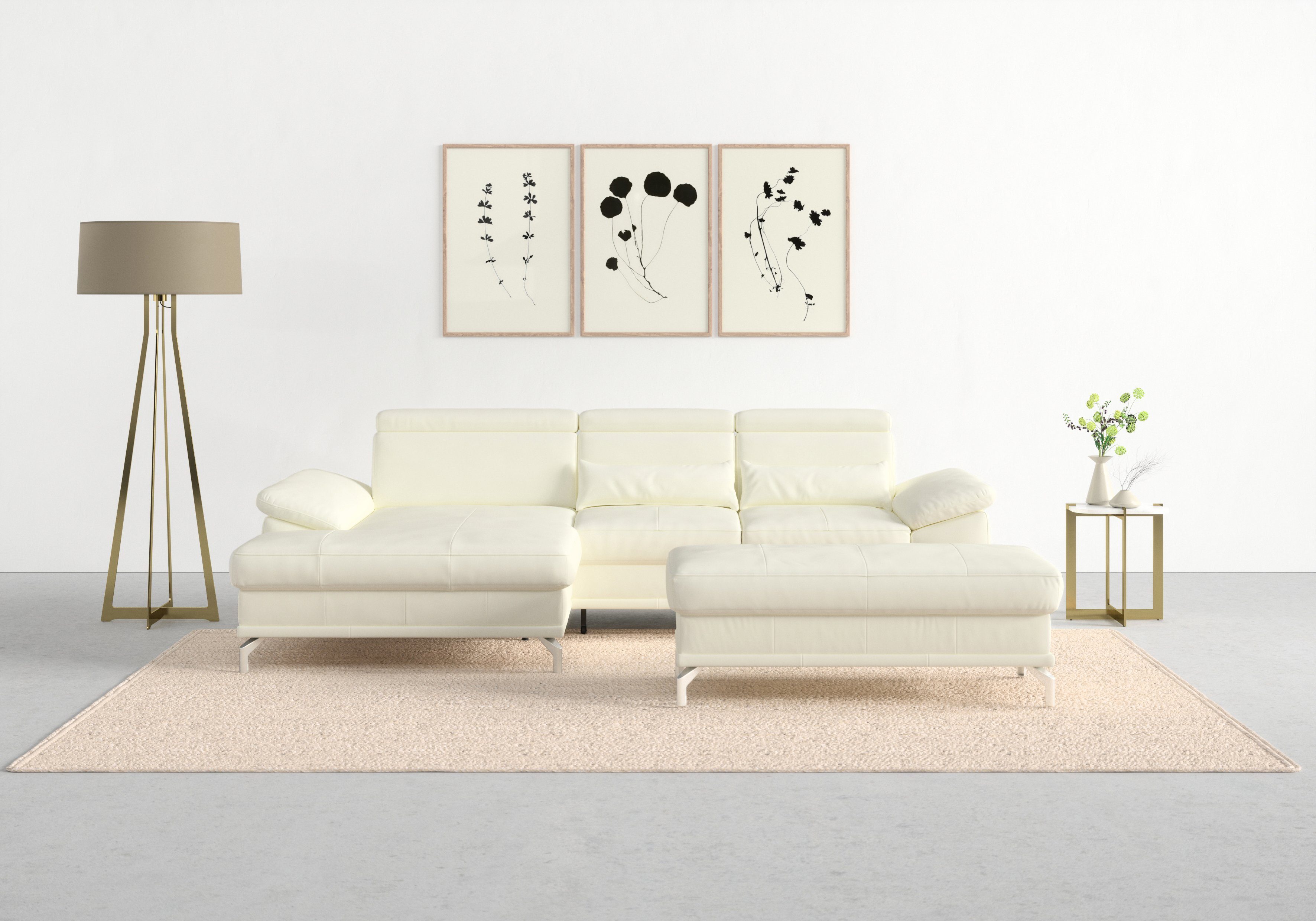 sit&more Ecksofa Cabrio L-Form, mit Sitztiefenverstellung, günstig online kaufen