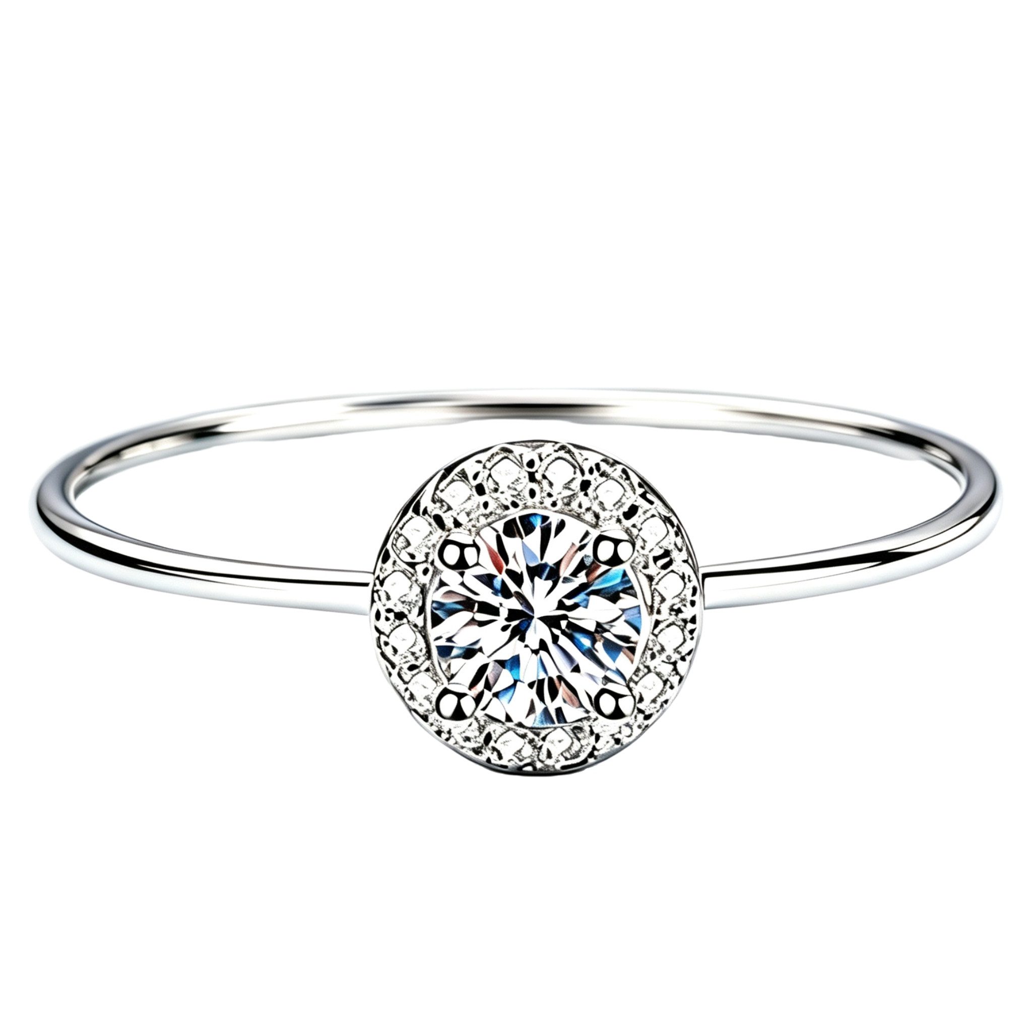 Jumpeak Diamantring 0.5ct,D VS1,Damenringe, Eheringe, Verlobungsringe, IGI-Zertifikat, 14k Gold,Hochzeitsgeschenk,Verlobungsgeschenk, Muttertagsgeschenk